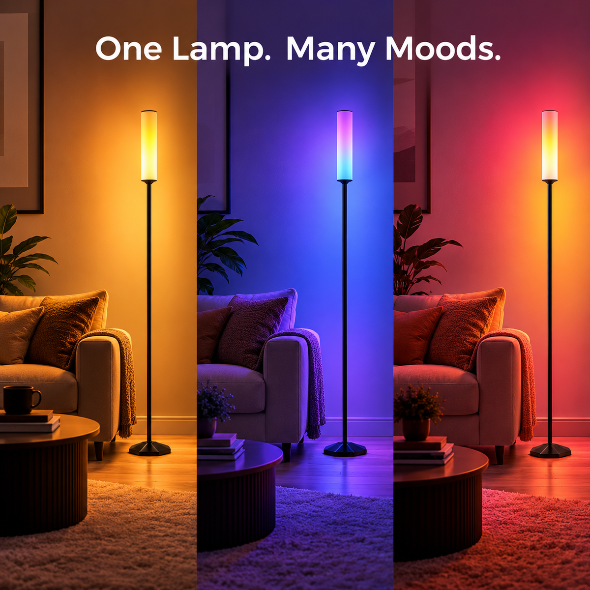 Glowinex Aura decorative LED floor lamp for indoor ambient lighting