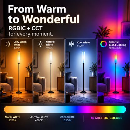 Glowinex Aura RGBIC floor lamp, additional product gallery image