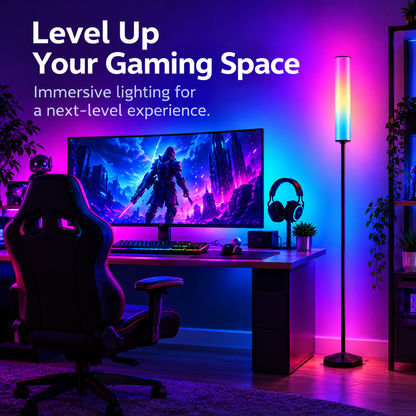 Glowinex Aura RGBIC standing lamp for living-room or bedroom ambience