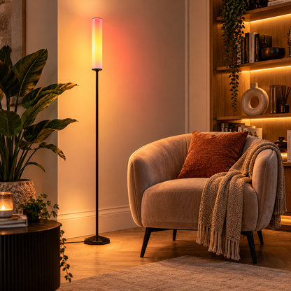 Glowinex Aura RGBIC smart floor light with Bluetooth or Tuya Wi-Fi variants