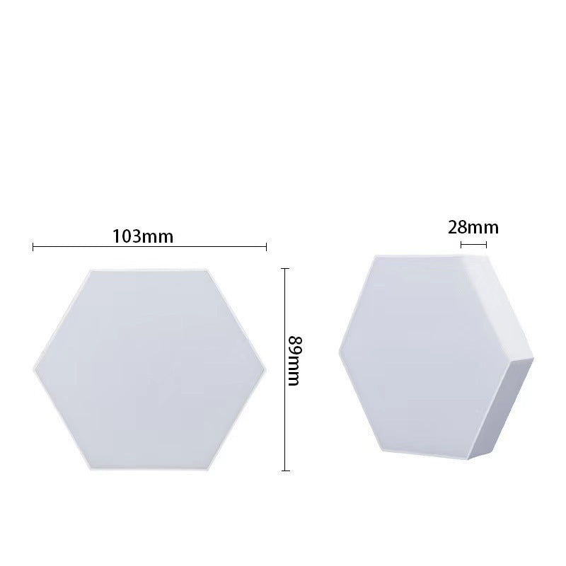 Glowinex Edge Hexagon modular RGB LED wall light panels, additional product gallery image