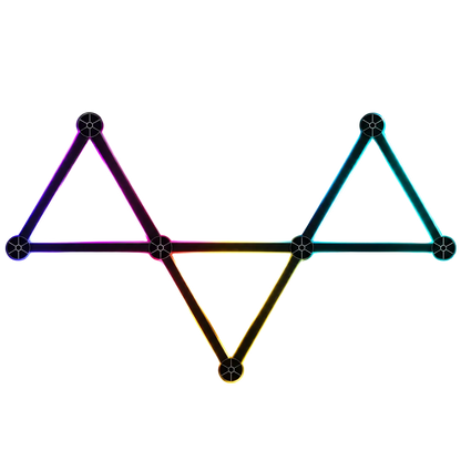 Glowinex Edge Link modular RGB wall light bars for custom geometric lighting