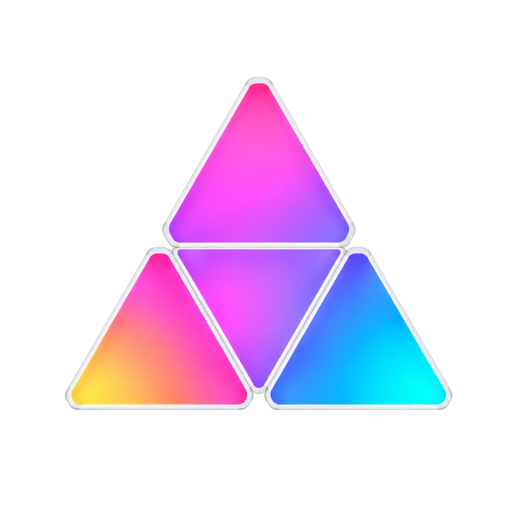 Glowinex Edge Triangle modular RGB wall light panels for geometric ambient lighting