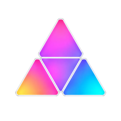 Glowinex Edge Triangle modular RGB wall light panels for geometric ambient lighting