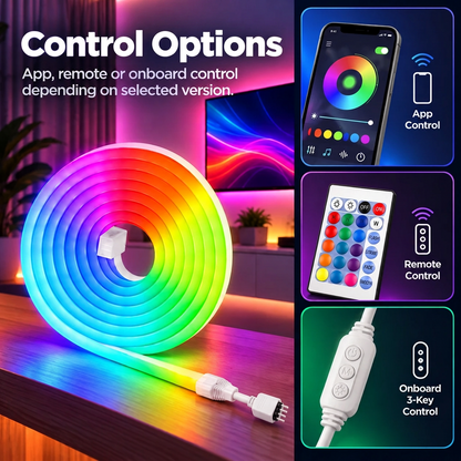 Glowinex Flow Curve RGB neon strip for decorative ambient lighting, additional gallery view