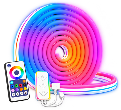 Glowinex Flow Spectrum flexible RGBIC neon light strip, main product gallery image