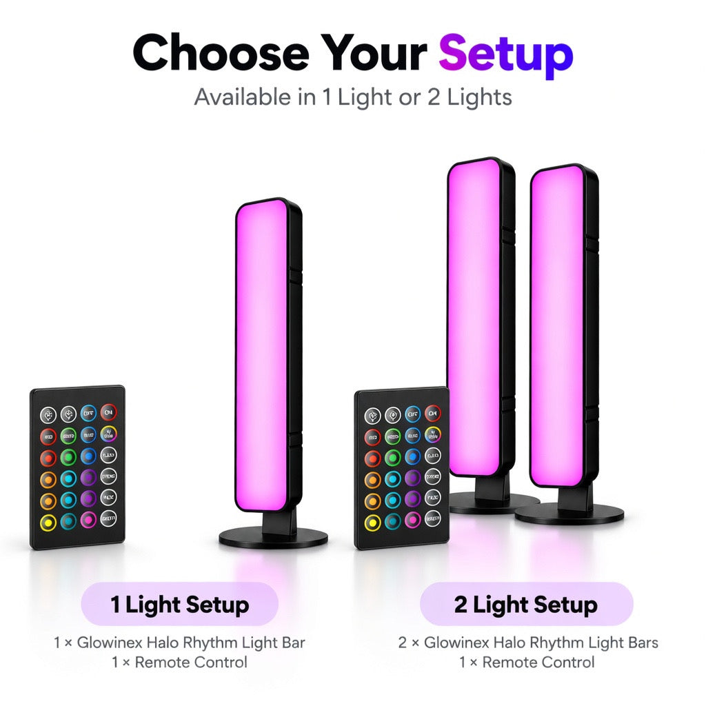 Glowinex Halo Rhythm colour-changing RGB LED light bar, additional gallery photograph
