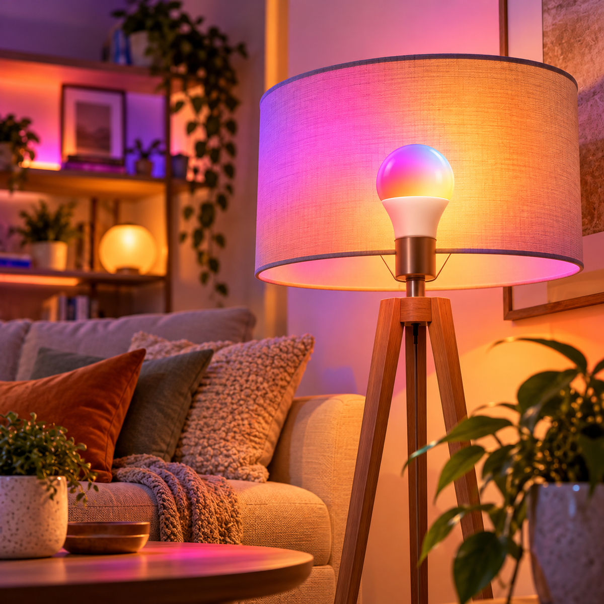 Glowinex Luma Adapt colour-changing RGB LED smart bulb