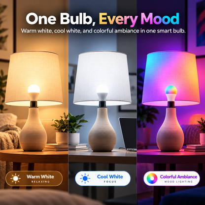 Glowinex Luma Connect smart bulb with supported Siri, Alexa and Google Home control