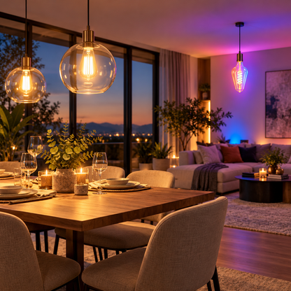 Glowinex Luma Tone dimmable Wi-Fi smart bulb, product gallery view