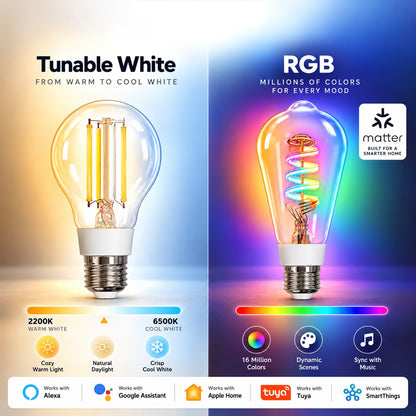 Glowinex Luma Tone smart LED lighting bulb, additional product photograph