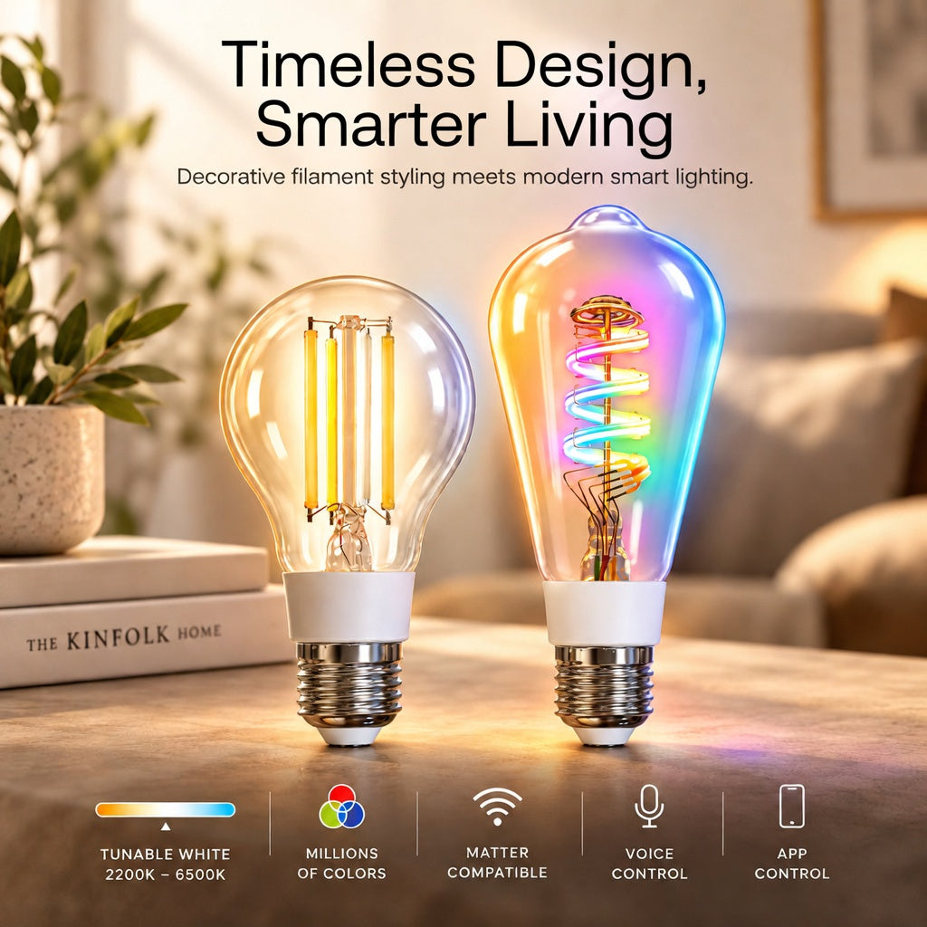 Glowinex Luma Tone Wi-Fi LED light bulb, additional product photograph
