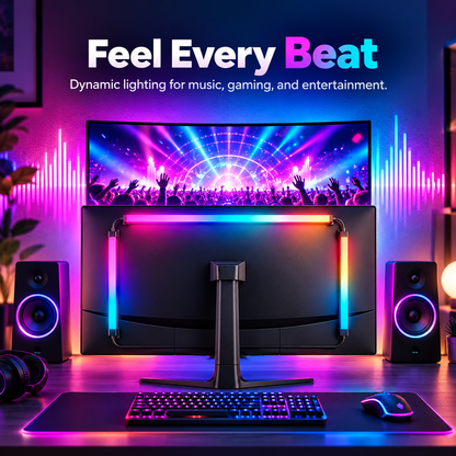 Glowinex Sync Frame RGB LED backlight strip for compatible 24 to 34 inch monitors