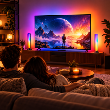 Glowinex Sync Signal HDMI-synchronised RGB backlight for TVs and monitors, product gallery