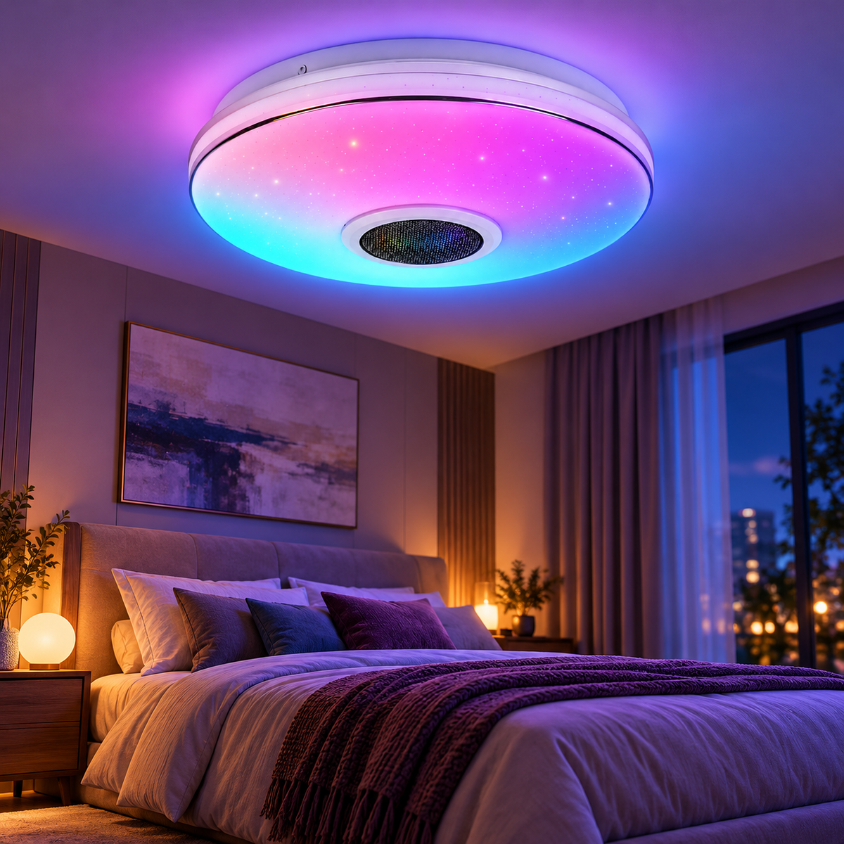Glowinex Zenith Pulse 36W LED ceiling-mounted light, additional product gallery image