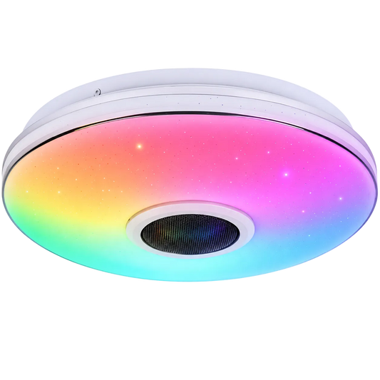 Glowinex Zenith Pulse round RGB music-sync ceiling light, main product image