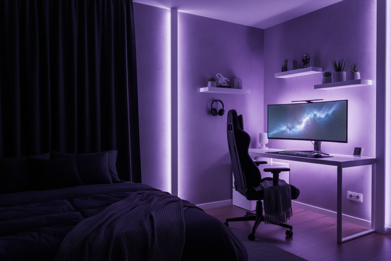 Világosabb gaming szoba